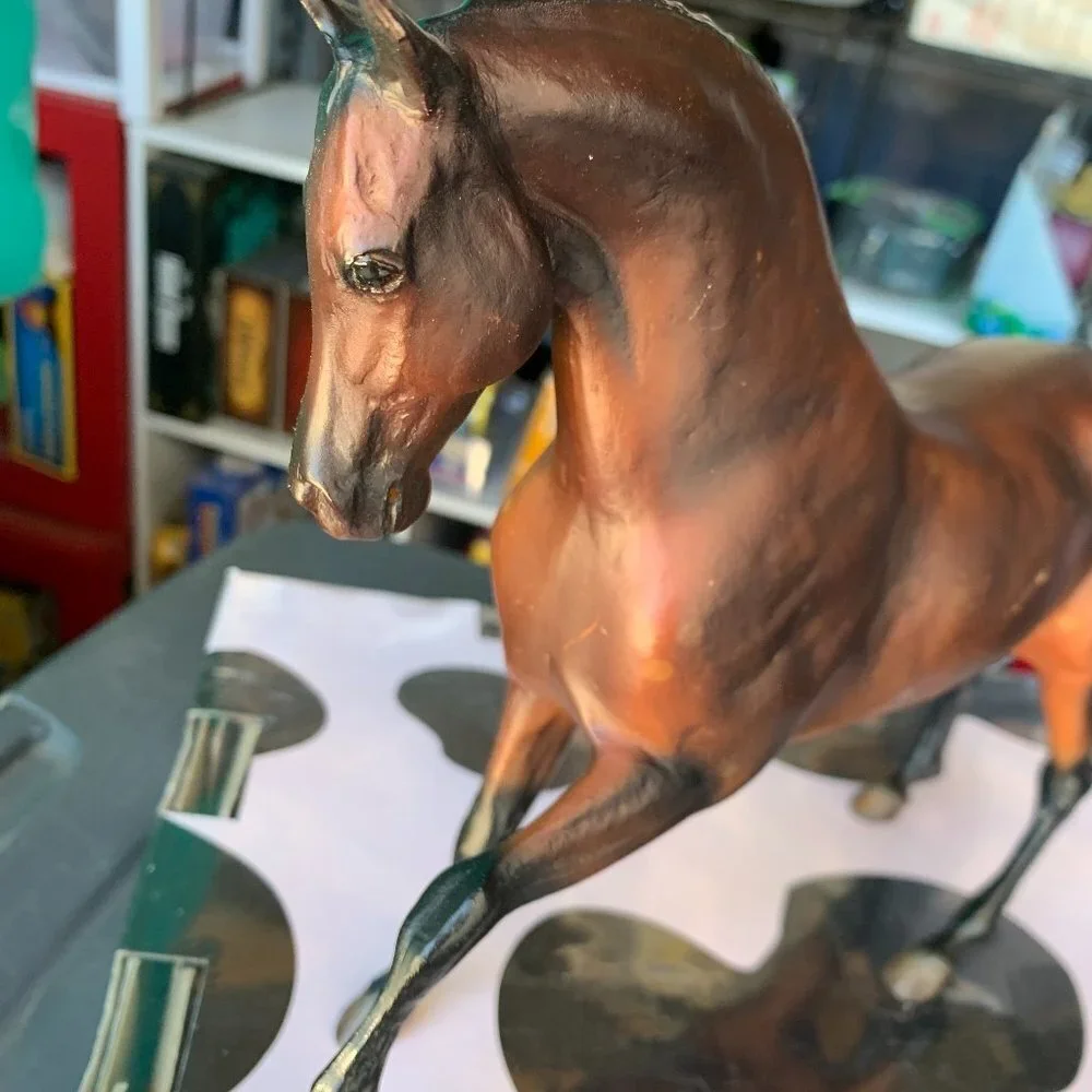 Retired Breyer Horse #900 Vandergelder Dappled Dark Bay‎ Dutch Warmblood Roemer